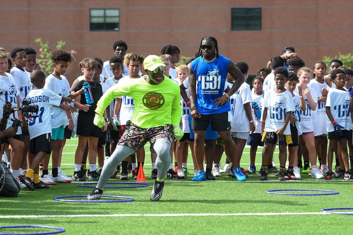 Agility drills at TG31 Youth Football Camp